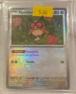 POKEMON TCG - HOOTHOOT - #077/131 - PRISMATIC EVOLUTIONS (MASTER BALL HOLO, NM) - Image 1