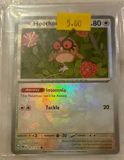 POKEMON TCG - HOOTHOOT - #077/131 - PRISMATIC EVOLUTIONS (MASTER BALL HOLO, NM) - Image 2