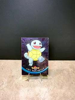 Squirtle #07 Topps TV Animation Edition Holo Pokemon 1999- LP - Image 1