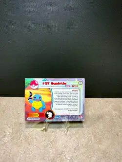 Squirtle #07 Topps TV Animation Edition Holo Pokemon 1999- LP - Image 2
