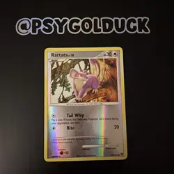 Pokemon TCG Rattata Secret Wonders 103/132 Reverse Holo Common LP - Image 1