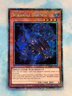 YUGIOH SHADDOLL DRAGON QUARTER CENTURY SECRET RARE 1ST NM RA04-EN228 - Image 1