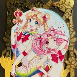 Goddess Story Gold METAL Card - Maiden Party - Serial Number #/200! Sailor M - Image 3