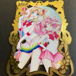 Goddess Story Gold METAL Card - Maiden Party - Serial Number #/200! Sailor M - Image 4