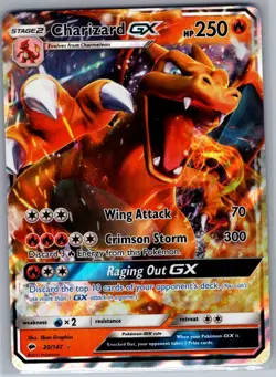 Charizard GX 20/147 SM - Burning Shadows - Pokemon Card - NM - Image 1