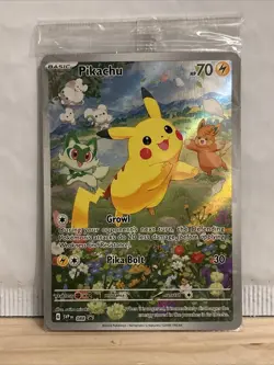 Pokemon TCG Paldea Adventure Chest SVP 088 Pikachu Black Star Promo Sealed NM/M - Image 1