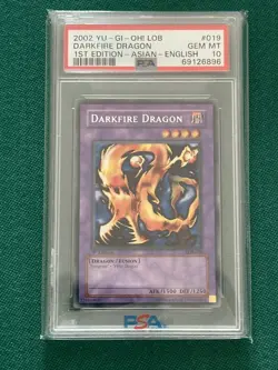 Vintage Yugioh 2002 Legend Of Blue Eyes White Dragon 1st Ed ASIAN ENG PSA LOT!! - Image 3