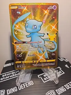 Mew 025/025 NM Celebrations 2021 Secret Rare Gold Pokemon Card TCG Near Mint - Image 1