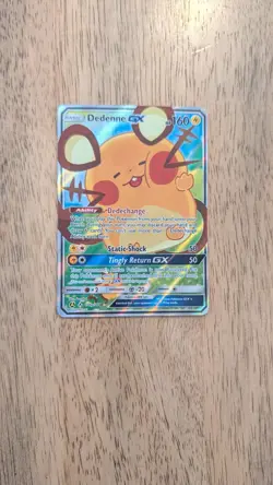Dedenne GX 195a/214 Unbroken Bonds Sun & Moon ALTERNATE ART Pokemon TCG Card - Image 1