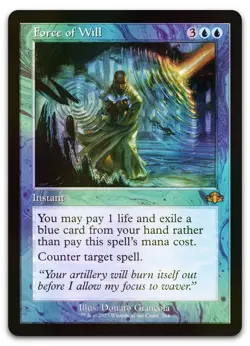 Force of Will (Retro Frame) #284 (Foil) (NM) Dominaria Remastered DMR Magic MTG - Image 1