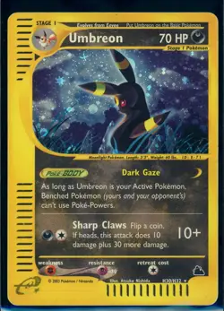 Pokemon SKYRIDGE - #H30/H32 Umbreon - Holo - ENG - Heavily Played - Image 1