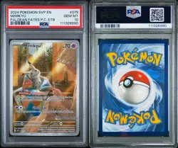 LOT OF 2: POKEMON PALDEAN FATES POKEMON CENTER ETB PROMO SVP #075 MIMIKYU PSA 10 - Image 2