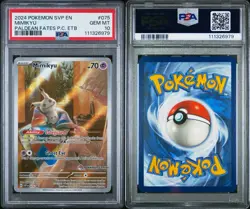 LOT OF 2: POKEMON PALDEAN FATES POKEMON CENTER ETB PROMO SVP #075 MIMIKYU PSA 10 - Image 3