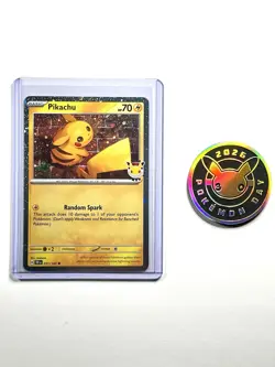 2026 Pikachu 051 Stamped Pokemon Day 30th Anniversary Promo with Coin - ID: F - Image 1