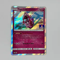 Lot 2x Special Pokemon TCG Indonesia Tapu Lele Gym Promo Holo VERY LOW POP! - Image 2