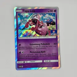 Lot 2x Special Pokemon TCG Indonesia Tapu Lele Gym Promo Holo VERY LOW POP! - Image 4