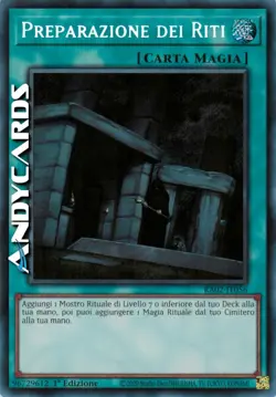 PREPARAZIONE DEI RITI (Preparation Of Rites) IT056 Segreta • RA02 • 1Ed • Yugioh - Image 1