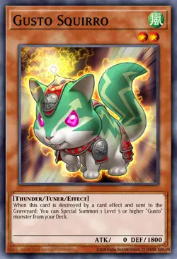 Gusto Squirro - HA06-EN011 Super Rare | Yu-Gi-Oh! Card - Image 1
