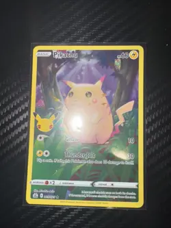 Pokemon TCG Celebrations Pikachu Holo Card 5/25 Rare - Image 1