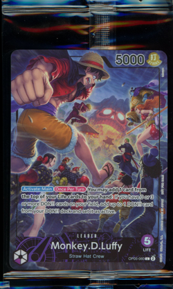 One Piece Monkey D Luffy OP05-060 PSA Magazine Promo Card (Sealed) - Image 1