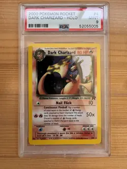 2000 POKEMON ROCKET #4 DARK CHARIZARD-HOLO PSA 9 - Image 3