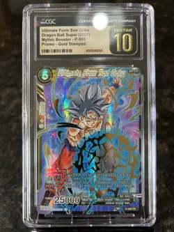 Ultimate Form Son Goku GOLD STAMP Foil Dragon Ball Super Card | CGC 10 PRISTINE - Image 1