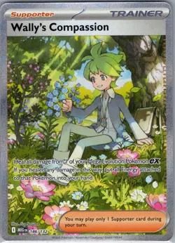 Wally's Compassion 186/132 ME01: Mega Evolution - Pokemon Card - NM - Image 1