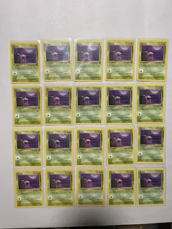 Grimer 48/62 Fossil Set- 20 Card Lot In Near Mint Condition Vintage WOTC - Image 1