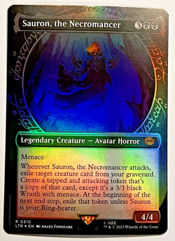 Sauron, the Necromancer (Showcase Foil) UB: The Lord of the Rings NM - Image 1