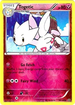 Togetic 44/108 Reverse Holo Roaring Skies Pokemon Card NM - Image 1