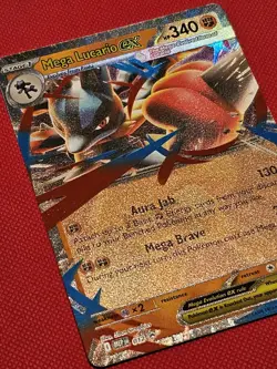 Mega Lucario ex MEP012 Black Star Promo Mega Evolution Pokemon - Image 2