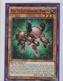 Beta The Electromagnet Warrior SDMY-EN002 - Super Rare - LP 1st Yugioh - Image 1