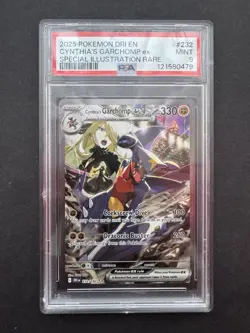 *PSA 9* Cynthia’s Garchomp ex 232/182 SIR - Destined Rivals - Mint Pokemon Card - Image 1