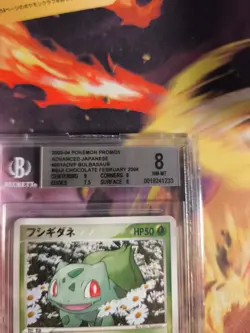 Pokemon Card Bulbasaur Bisasam ADV Promo Black Star Magma Japanese BGS Beckett 8 - Image 4