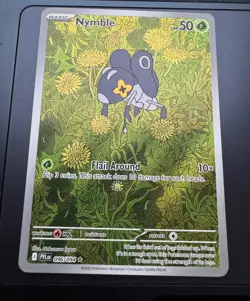 Pokemon TCG Mega Evolution Phantasmal Flames - Nymble 096/094 Illustration Rare - Image 1