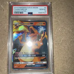 2019 Pokemon TCG Hidden Fates Charizard Gx Gem Mt PSA 10 9/68 - Image 1