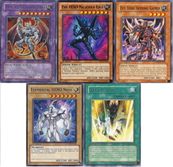 Yugioh Evil Jaden Deck - Dark Fusion - Dark Gaia - Elemental Hero Neos Malicious - Image 1