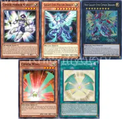 Yugioh Galaxy Cipher 2020 Deck - Photon Dragon - Neo Cipher - 45 Cards NM - Image 1