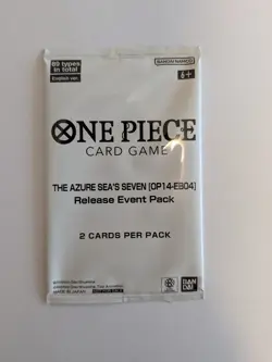 One Piece TCG OP14-EB04 The Azure Sea’s Seven Release Event Pack SEALED - Image 1