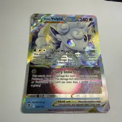 Alolan Vulpix VSTAR 034/195 - Silver Tempest Pokemon Card - Image 2