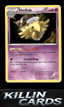 Shedinja 48/124 Pokemon Rare Dragons Exalted Card NM - Image 1