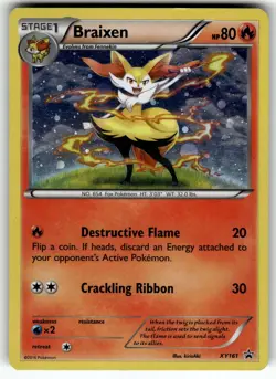 Braixen - XY161 XY Promos LP Pokemon Card TCG - Image 1