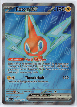 Rotom ex 111/094 Ultra Rare Full Art Card - Phantasmal Flames Set - Pack Fresh - Image 1