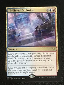 MTG Murders at Karlov Manor Ill-Timed Explosion 0207 NM Rare - Image 1