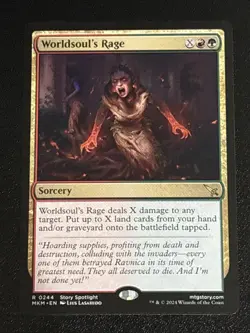 MTG Murders at Karlov Manor Worldsoul's Rage 0244 NM Rare - Image 1
