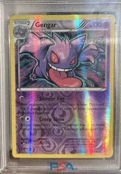 POKEMON GENGAR XY GENERATIONS REVERSE HOLO RARE #35/83 PSA 8 NM-MINT - Low Pop - Image 5