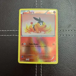 Pokemon TCG - Tepig - 16/114 - Black and White - NM Reverse Holo Common (2011) - Image 1