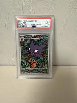 2025 POKEMON MEP MEGA BATTLE DECK PROMO #027 HAUNTER PSA 9 - Image 1