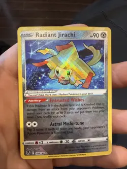Radiant Jirachi 120/195 Ultra Rare Silver Tempest Pokemon TCG NM - Image 1