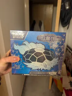 Pokemon TCG Stellar Crown Elite Trainer Box ETB - Factory Sealed - Noctowl Promo - Image 1